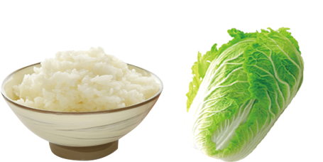ごはん＋白菜