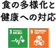 食の多様化と健康への対応