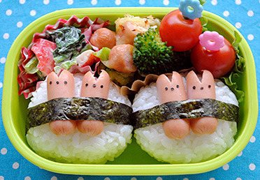 うさぎおにぎりのお弁当