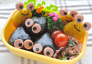 カエル親子のお弁当