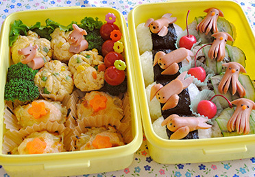 元気いっぱい運動会弁当 作り方 デコ弁 キャラ弁 レシピ 日本ハム