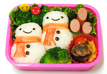 ウイニー門松と雪だるま弁当