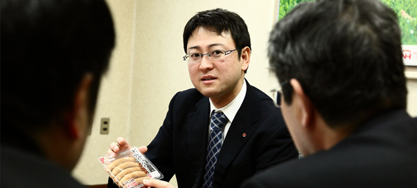 Profile : 東北日本ハム株式会社 山形工場 商品開発課 係長 2004年入社 大川 雄一