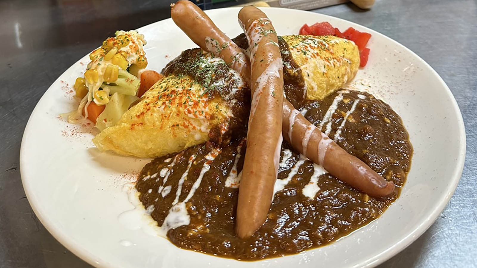 ロングシャウエッセンオムカレー 