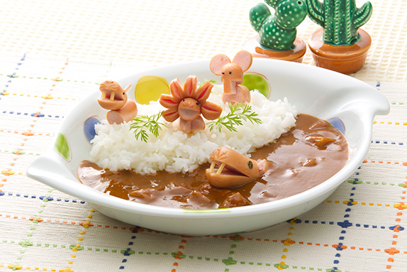 盛りつけ例写真：アフリカンカレー